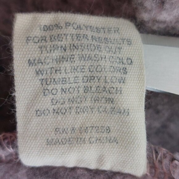 Simply Southern Womens Medium Pullover Pink Heather Fleece Sweatshirt 1/4 Snap - Picture 13 of 13